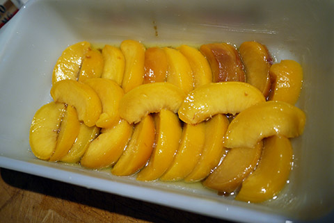 桃のアプサイドダウンケーキ